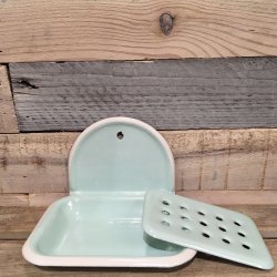 Emalje Sbeskl med Ophng - Mint Grn