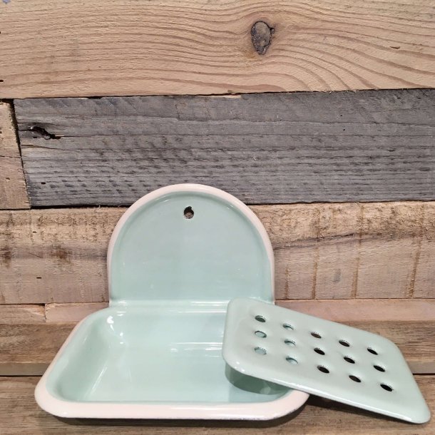 Emalje Sbeskl med Ophng - Mint Grn