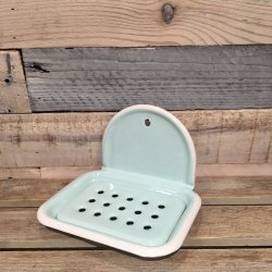 Emalje Sbeskl med Ophng - Mint Grn