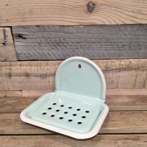 Emalje Sbeskl med Ophng - Mint Grn