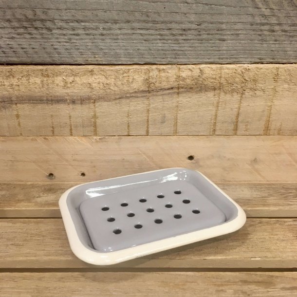 Sæbeskål i Emalje - Grå