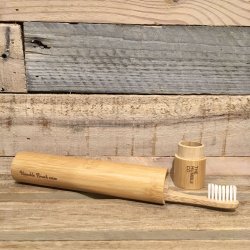 The Humble Co. - Tandbrste Etui i Bambus (Brn)
