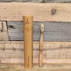 The Humble Co. - Tandbrste Etui i Bambus (Brn)