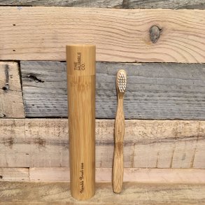 The Humble Co. - Tandbrste Etui i Bambus (Brn)