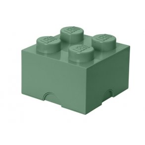 LEGO Opbevaringsklods 4 - Sand Grøn