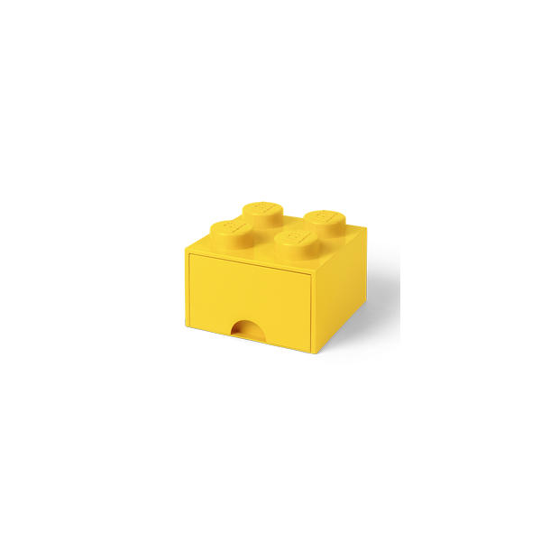 Lego Skuffe Opbevaringsklods Med 1 Skuffe 4 Gul
