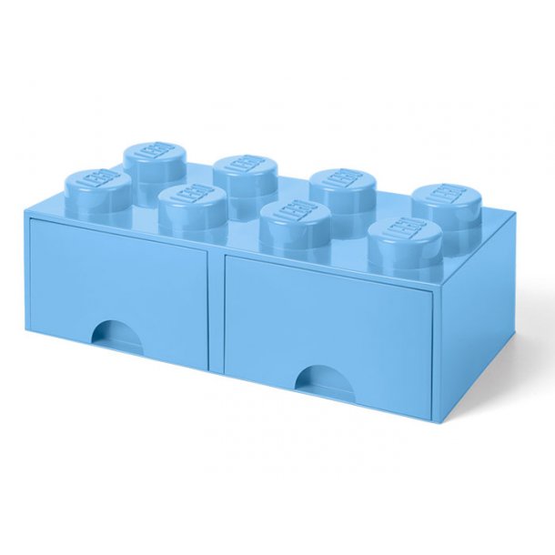 Lego Skuffe Opbevaringsklods Med 2 Skuffer 8 Lysebl
