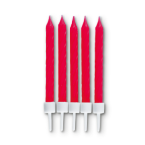 Stdter Kagelys Rd 10 stk med Holder