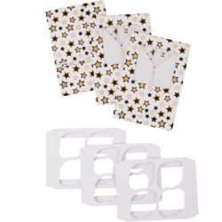 Wilton Cupcake Boks - hvid med stjerner 3 stk