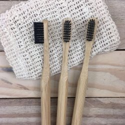 JCH Respect - Tandbrster med Aktiv Kul i 100% Bambus (3 pak)