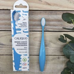 Caliquo - Tandb�rste til B�rn i Bioplast med Udskifteligt Hoved - Gul - Soft
