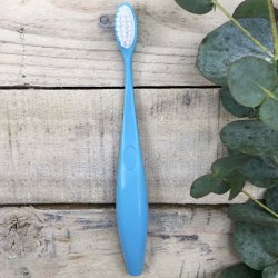 Caliquo - Tandbrste til Brn i Bioplast med Udskifteligt Hoved - Bl - Soft