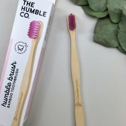 The Humble Co. - Tandbrste i Bambus - Sensitiv Pink
