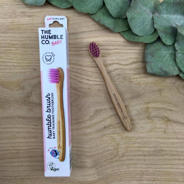 The Humble Co. - Bambustandb�rste til Baby - Pink