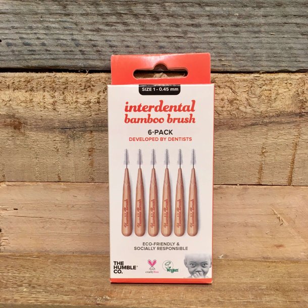 The Humble Co. - Interdental Bambus Brste str. 1 (6 stk)
