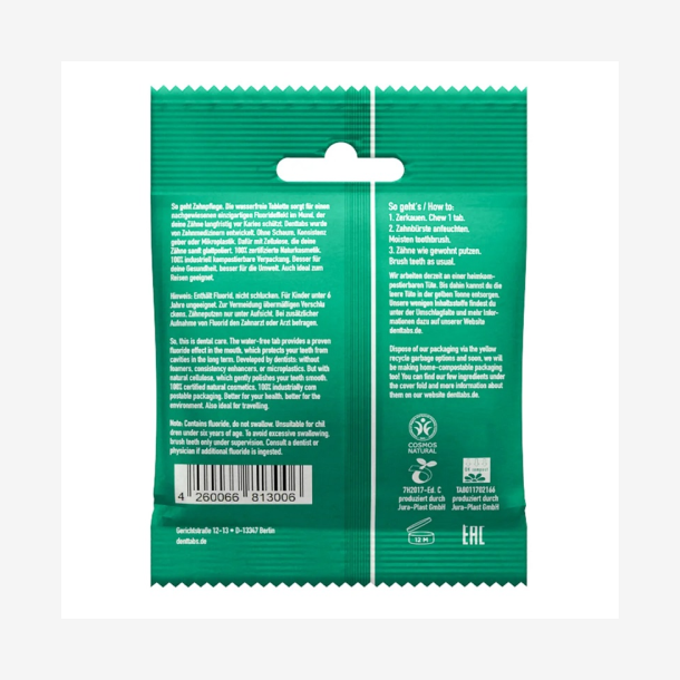 Denttabs The Original - Tandpastapiller med Fluor Mint 125 stk