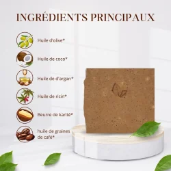 Sun &amp; Sia �kologisk Krops�be Eksfolierende Kaffes�be - Toner og Udglatter Huden (120 G)