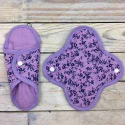 Anae - kologiske Genanvendelige Stofbind - Lilla 2 stk  (normal)