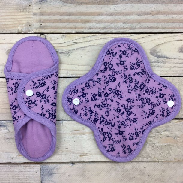 Anae - kologiske Genanvendelige Stofbind - Lilla 2 stk  (normal)