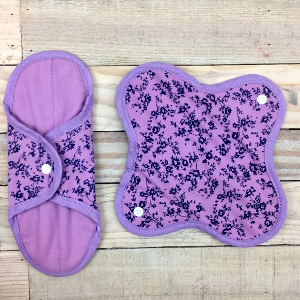 Anae - kologiske Genanvendelige Stofbind - Lilla 2 stk  (maxi)