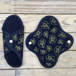 Anae - �kologiske Genanvendelige Stofbind - Bl� 2 stk (mini)