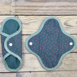 Anae - kologiske Genanvendelige Stofbind - Grn 2 stk (normal)