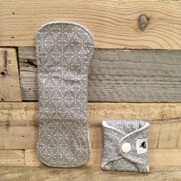 WeeCare - Genanvendelig Trusseindlg i Bomuld - Sakura Dusty Blue (1 stk)