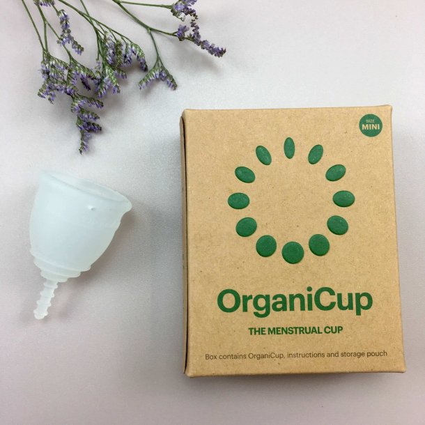 OrganiCup - Menstruationskop med Pose - Strrelse Mini (17 ml)