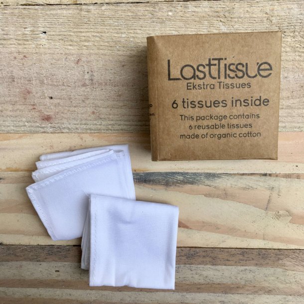 LastTissue - kologiske Genanvendelige Lommetrklder - Refill Pakke (6 stk)