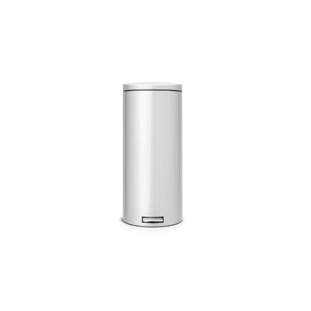 Brabantia Pedalspand Silent m/plast Inderpsand 30 l - Metallic Grey