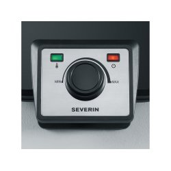 Severin dobbelt Vaffeljern 1200 watt Sort