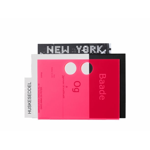 Neon Living Papirholder Paper U - Pink