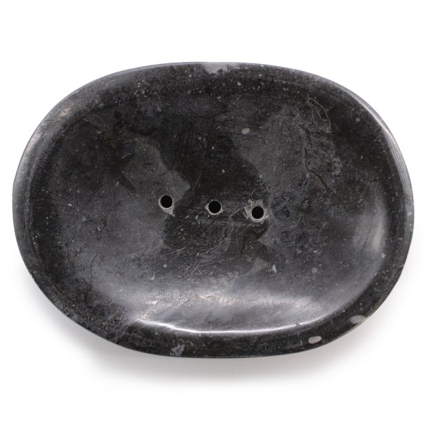 AW Klassisk Oval S�besk�l I Sort Marmor
