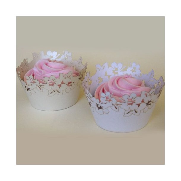 PME Cupcake Wrappers Blomster Ivory&nbsp;