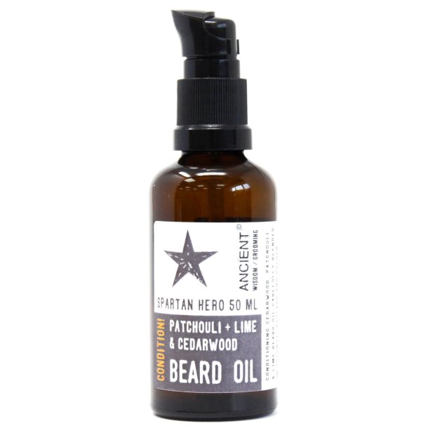 AW Beard Oil Spartan Hero Patchouli, Lime &amp; Cedarwood (50 ml)