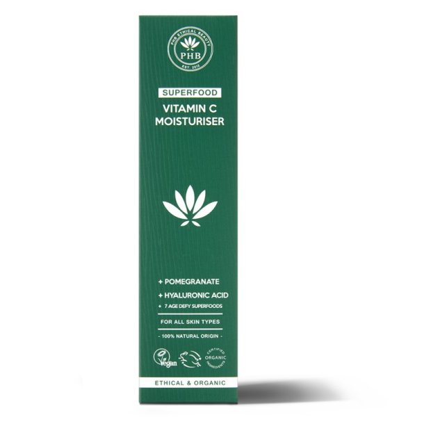 PHB Ethical Beauty Vitamin C Fugtighedscreme Med Granat�bler &amp; Hyaluronsyre (50ml)