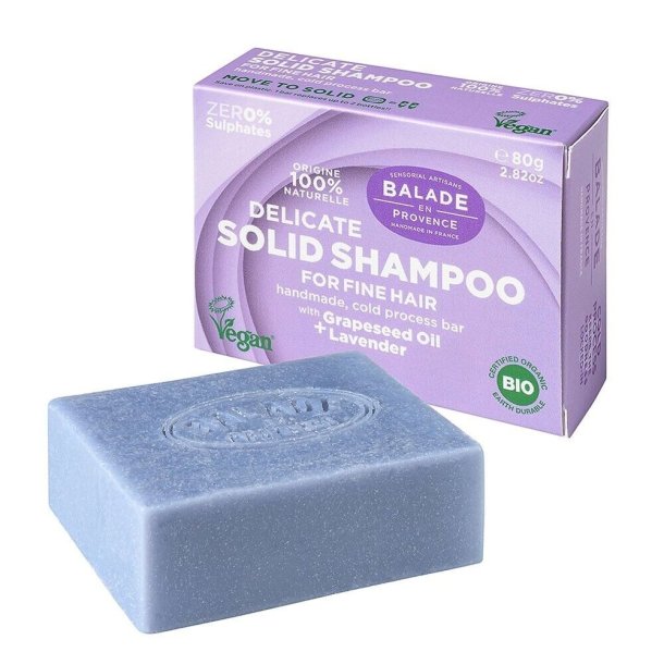 Balade en Provence - kologisk Delicate Shampoo Bar Lavender Fine Hair (80 g)