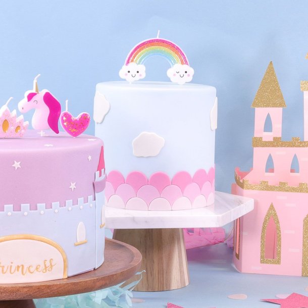 PME Fdselsdagslys Topper - Glitter Rainbow