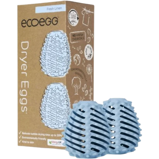 Ecoegg T�rrebolde 2 Stk + 2 Scent Boosters Fresh Linen