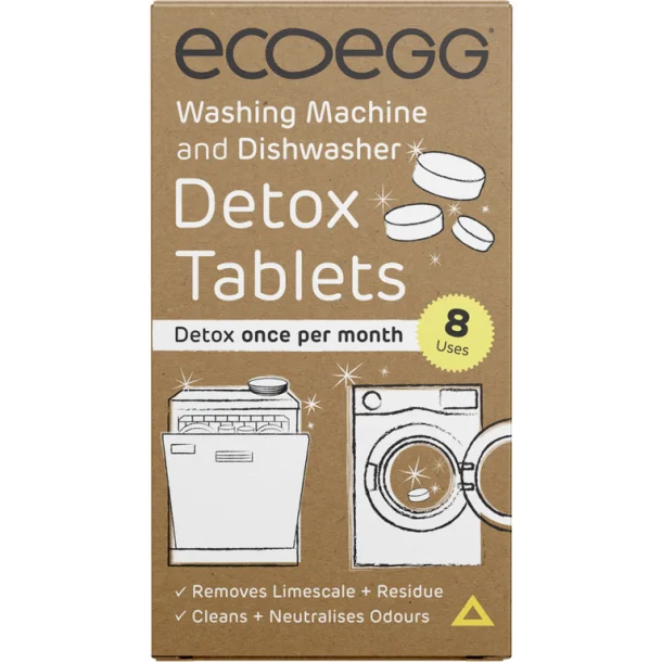 Ecoegg Maskinerens Til Opvaskemaskine og Vaskemaskine 8 Tabeletter
