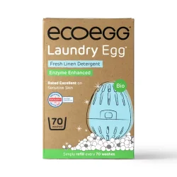 Ecoegg - Vaske�g til 823 - med Frisk Linned Duft  (70 vaske) - Ekstra Enzymer