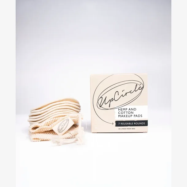 UpCircle Zero Waste Genanvendelige Eco Luxury Hamp &amp; Bomuld Makeup Pads