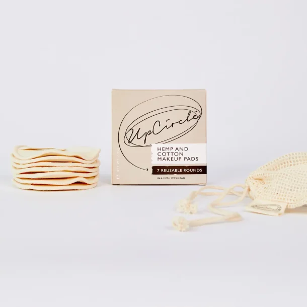UpCircle Zero Waste Genanvendelige Eco Luxury Hamp &amp; Bomuld Makeup Pads