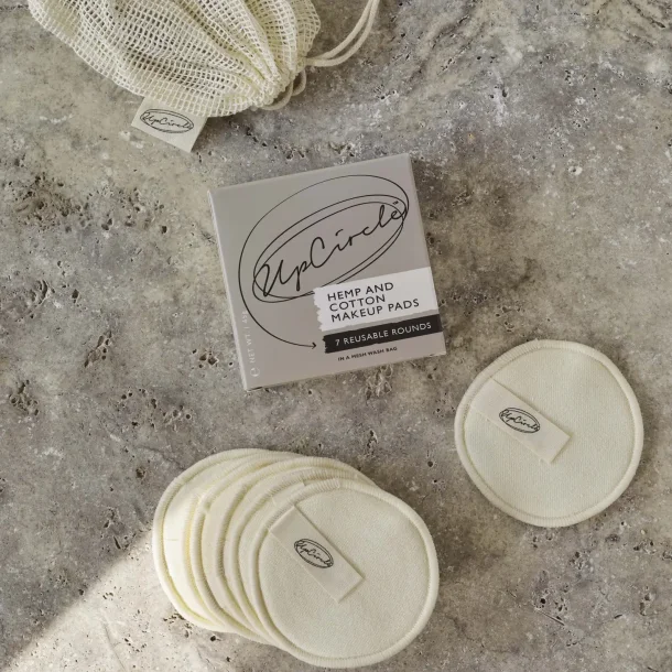 UpCircle Zero Waste Genanvendelige Eco Luxury Hamp &amp; Bomuld Makeup Pads