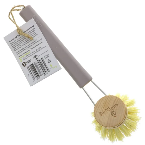 Ecoliving Opvaskeb�rste Med Silicone H�ndtag - Gr�