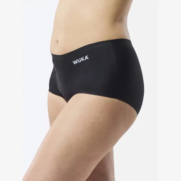 WUKA Teen Menstruationsboxer Shorts - Seamless Brief - Heavy Flow - Sort