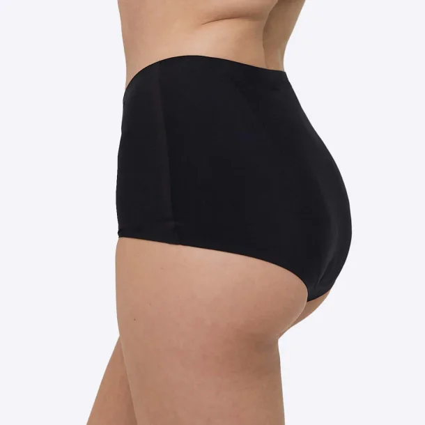 WUKA Menstruationsboxer Shorts - Seamless Brief - Heavy Flow - Sort