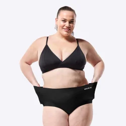 WUKA Menstruationsboxer Shorts - Seamless Brief - Heavy Flow - Sort