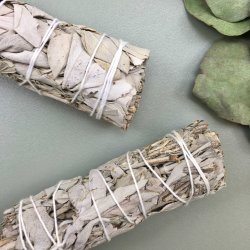 Hvid og Bl Salvie Bundt (10 cm)