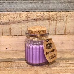 Sojalys i Krukke med Duft - Lavendel (60g)